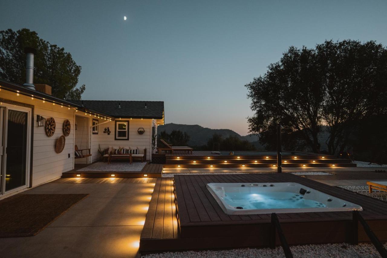 Boho Chic Oasis By Casa Oso With Pool, Spa And Views Ahwahnee Exteriér fotografie